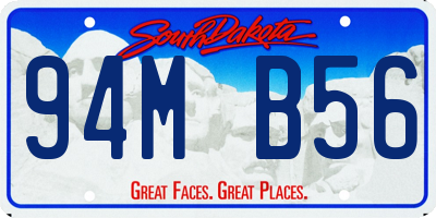 SD license plate 94MB56