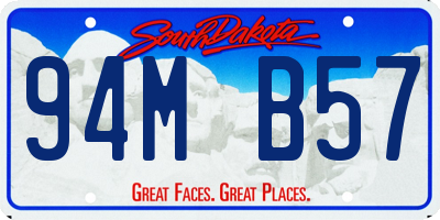 SD license plate 94MB57