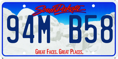 SD license plate 94MB58