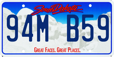 SD license plate 94MB59