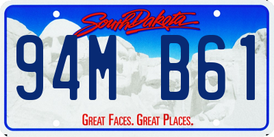 SD license plate 94MB61