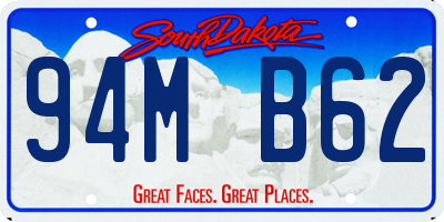 SD license plate 94MB62