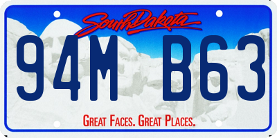 SD license plate 94MB63