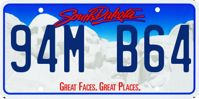 SD license plate 94MB64