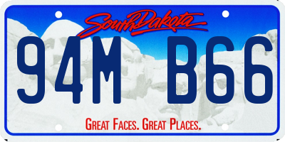 SD license plate 94MB66