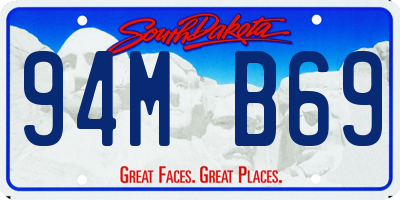 SD license plate 94MB69
