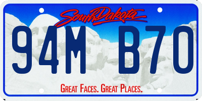 SD license plate 94MB70