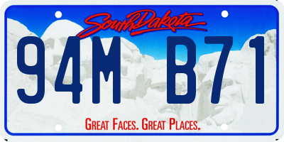 SD license plate 94MB71