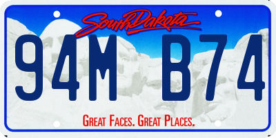 SD license plate 94MB74