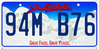 SD license plate 94MB76