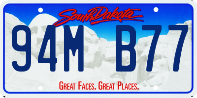 SD license plate 94MB77