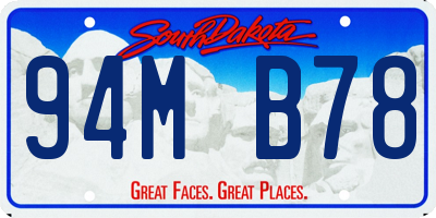 SD license plate 94MB78