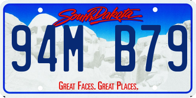 SD license plate 94MB79