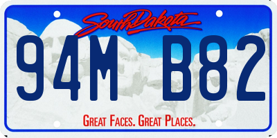 SD license plate 94MB82