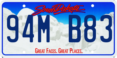 SD license plate 94MB83