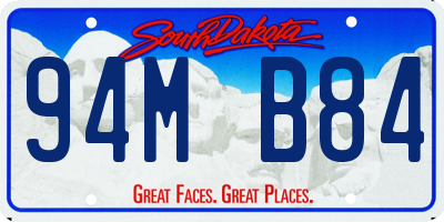 SD license plate 94MB84