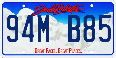 SD license plate 94MB85