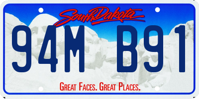 SD license plate 94MB91