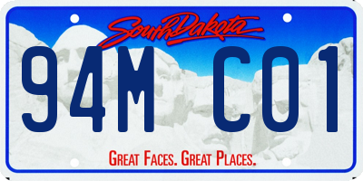 SD license plate 94MC01