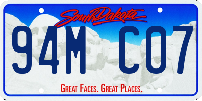 SD license plate 94MC07