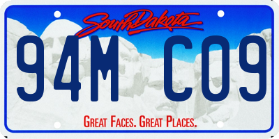 SD license plate 94MC09