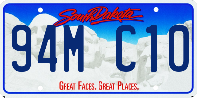 SD license plate 94MC10