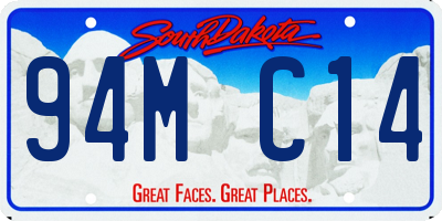 SD license plate 94MC14