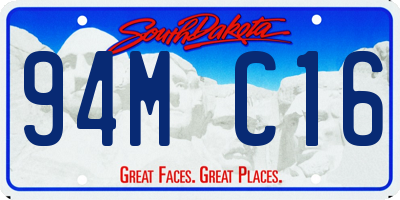 SD license plate 94MC16