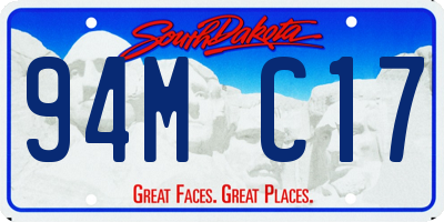 SD license plate 94MC17