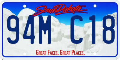 SD license plate 94MC18