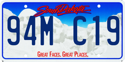 SD license plate 94MC19