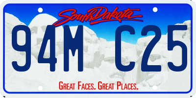 SD license plate 94MC25