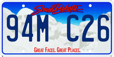 SD license plate 94MC26