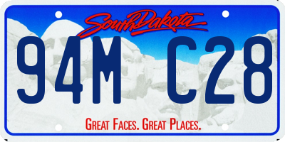 SD license plate 94MC28