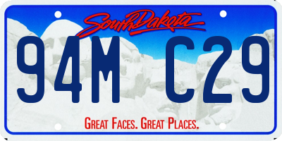 SD license plate 94MC29