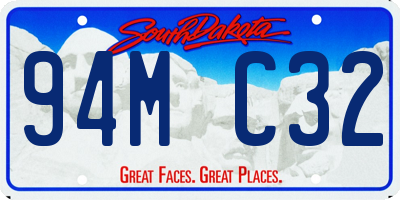 SD license plate 94MC32