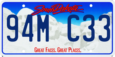 SD license plate 94MC33