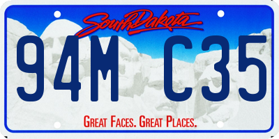 SD license plate 94MC35