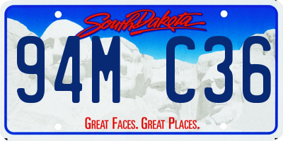 SD license plate 94MC36