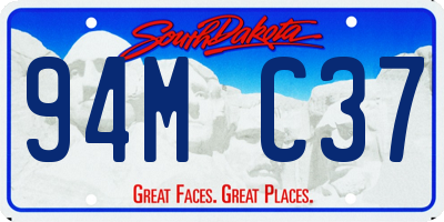 SD license plate 94MC37