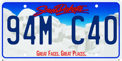 SD license plate 94MC40