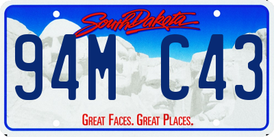 SD license plate 94MC43