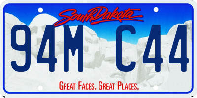 SD license plate 94MC44