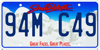 SD license plate 94MC49