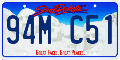 SD license plate 94MC51