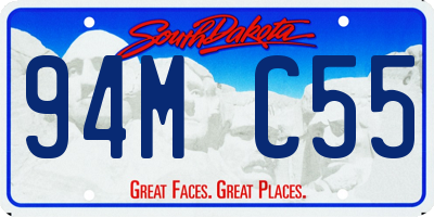 SD license plate 94MC55