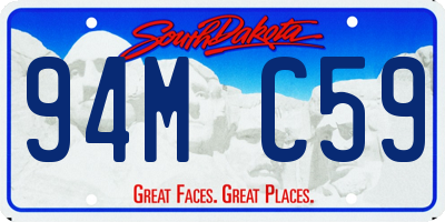 SD license plate 94MC59