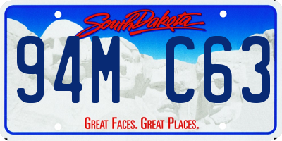 SD license plate 94MC63