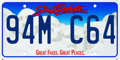 SD license plate 94MC64