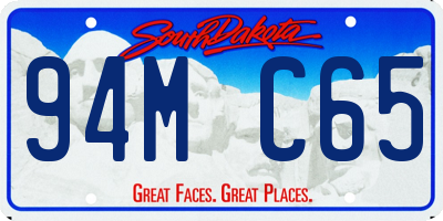 SD license plate 94MC65